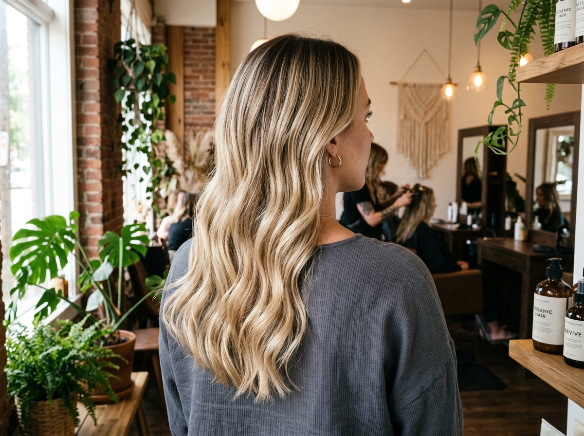 Lived-In Vanilla Blonde Balayage
